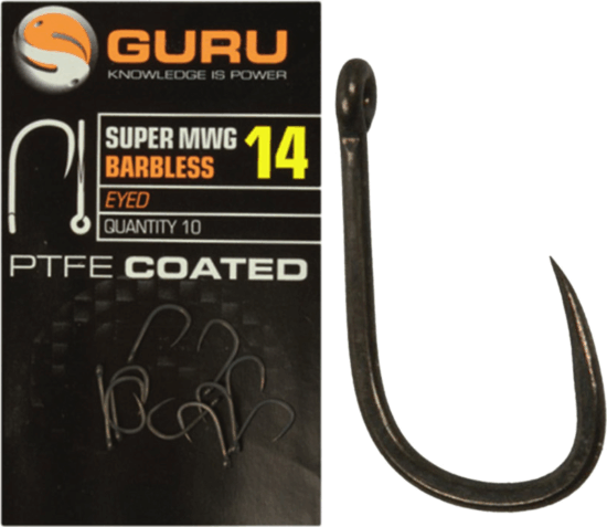 GURU Super MWG Hook Size 12 Barbless/Eyed