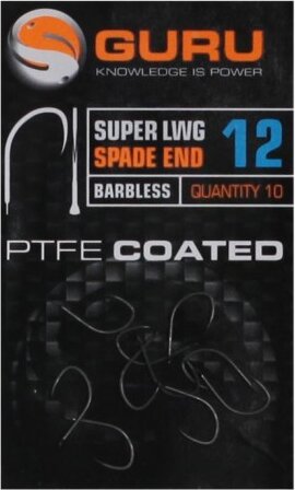 GURU Super LWG Hook Size 12 Barbless/Spade End