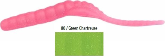 Trabucco Yummy Bait Tail Dancer chartreuse 8db plasztik csali