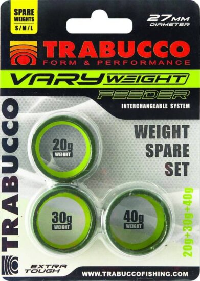 Trabucco Vary Weight Distance Cage Feeder Weight Sets 30-40-50g feeder kosár súly szett