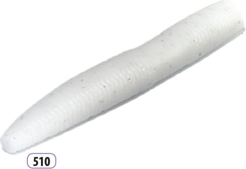 Trabucco Slurp Bait Fat Trout Worm white glitter 10db