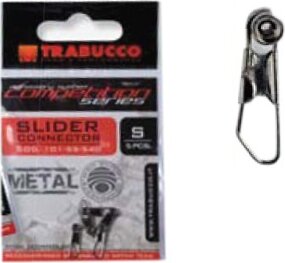 Trabucco Slider Connector Metal 5 db S fémbetétes csúszó úszórögzítő