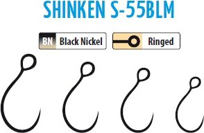 Trabucco Shinken Hooks S-55Blm Bn #6 10db szakáll nélküli horog