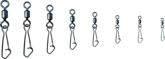 Trabucco Rolling Hooked Snap, forgókapocs 08 12db/csg