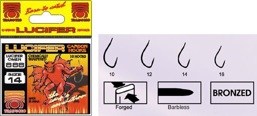 Trabucco Lucifer 888 Bronze 16 szakáll nélküli horog