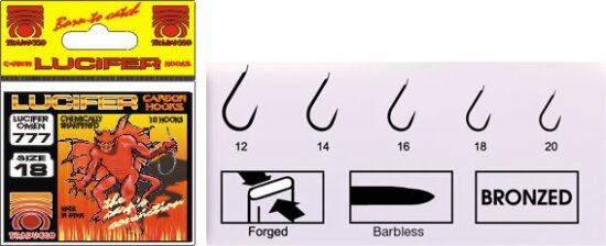 Trabucco Lucifer 777 Bronze 18 szakáll nélküli horog