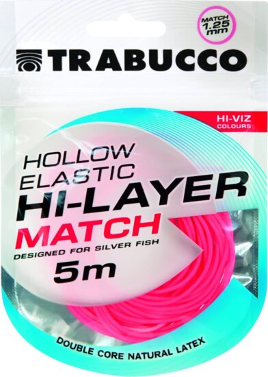 Trabucco Hi-Layer Hollow Elastic Match rakós csőgumi 1,25mm 5m