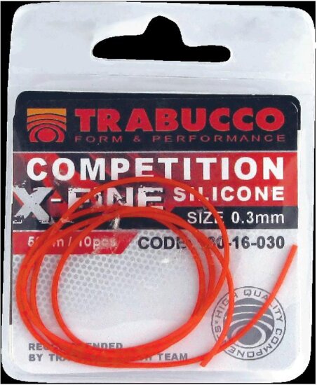 Trabucco Comp. X-Fine Silicone 0.4mm-50cm, szilikon cső