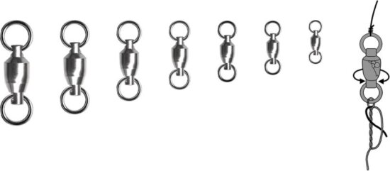 Trabucco Bb Swivel Solid Ring 6db 05, forgó