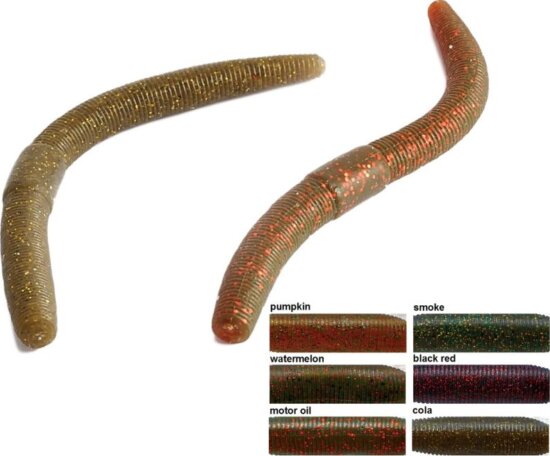 Rapture W. Wacky Worm 12.5cm Motor Oil 10db lágygumi csali