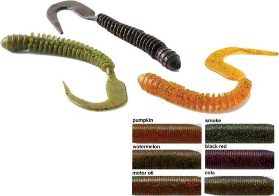 Rapture W. Ribbed Curly Tail 10cm Cola 10db lágygumi csali