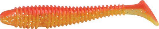 Rapture Ribbed Swing Shad 4cm flame yellow 14db plasztik csali