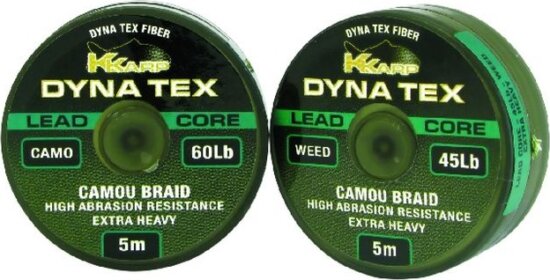 K-Karp Lead Core 5m 45 lb camo fonott előke