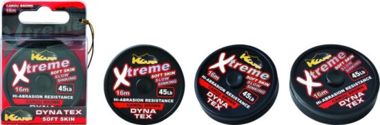 K-Karp Dyna Tex Xtreme Soft 16m 25 lb camo barna előkezsinór