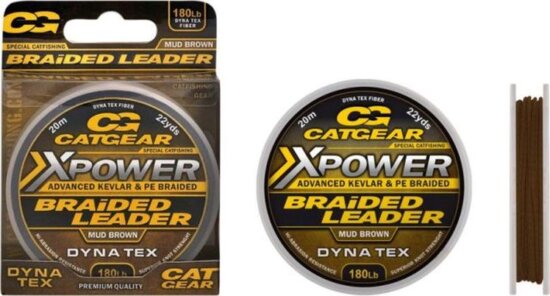 Catgear Xpower Braided Leader 20m 180 lb előkezsinór
