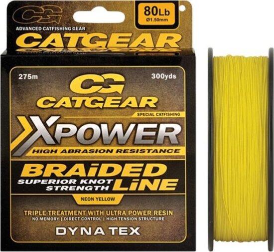 Catgear Xpower Braided 275m 150 lb fonott zsinór