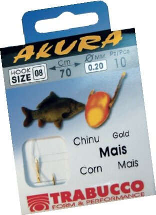 Akura Mais Libr.02X0,30 előkötött horog