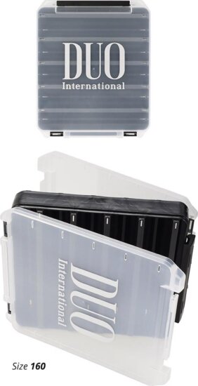 Doboz Duo Reverse Lure Case 160 20.6X17X4.4cm Pearl Black/Gold Logo
