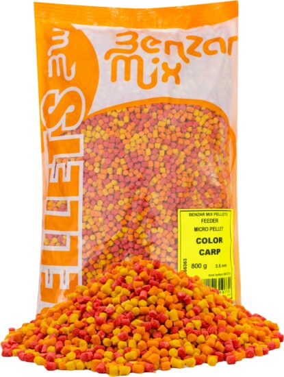 Benzár Mix Micropellet Feeder 800Gr Color Carp Mix 3.5mm