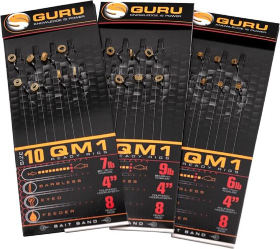 GURU QM1 10 Bait Bands 10cm 0.19mm
