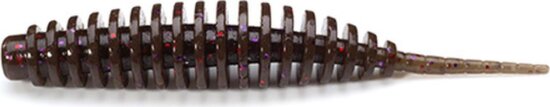 Fishup_Tanta 1" 12Pcs.050 - Green Pumpkin Brown/Red & Purple gumiféreg