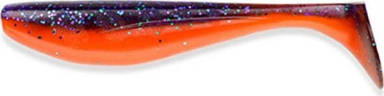 Fishup_Wizzle Shad 3" 8Pcs. 207 - Dark Violet/Orange