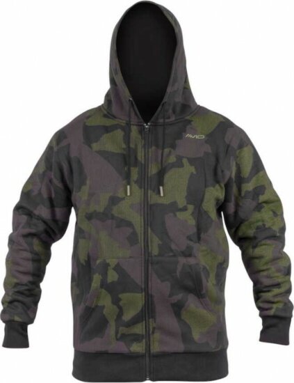 Avid Carp Camo Zip Hoodie S