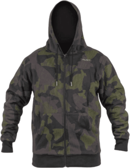 Avid Carp Camo Zip Hoodie L