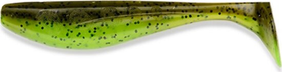 Fishup_Wizzle Shad 3" 8Pcs.204 - Green Pumpkin/Chartreuse