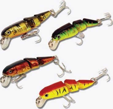 Frenetic Wobbler “Három részes", 6,5cm, 5g, 0-1m, Fekete/Arany