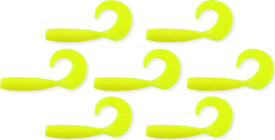 FRENETIC TWISTER, Sárga / áttetsző, 7,5cm, 5db/csomag