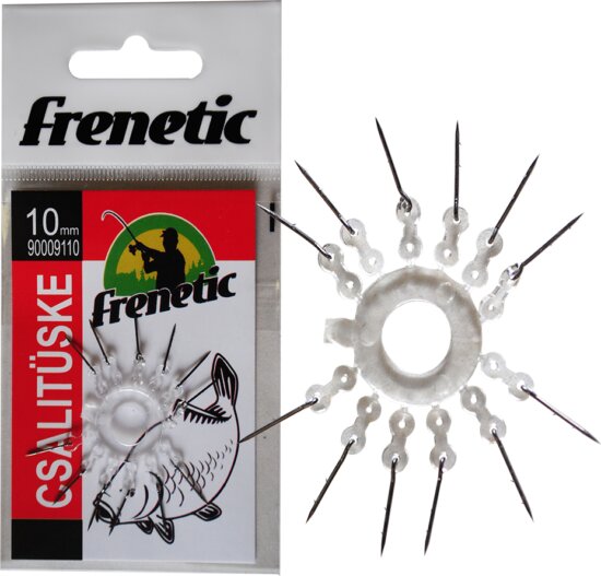 Frenetic Csali tüske szilikon levélen, 10mm, 12db/csomag, Black Nikkel