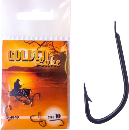 Golden Lake horog, 20, black nickel, 10db/csomagolás