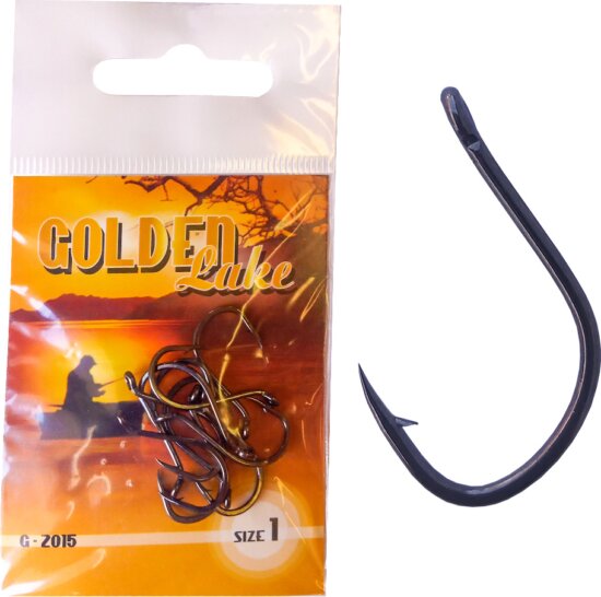 Golden Lake horog, 4, black nickel, 10db/csomagolás