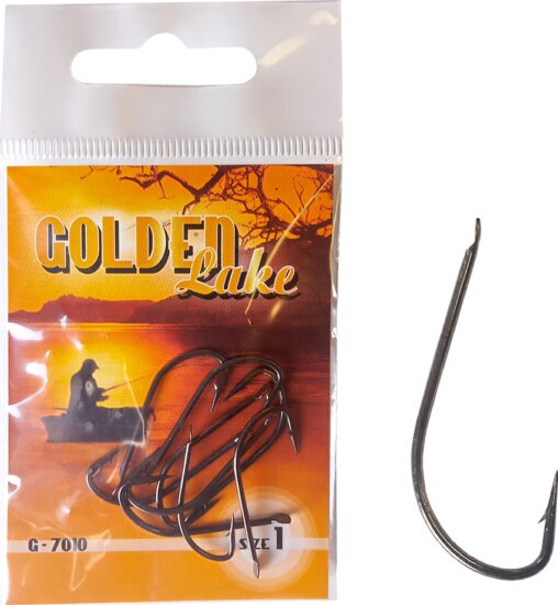 Golden Lake horog, 1, black nickel, 10db/csomagolás