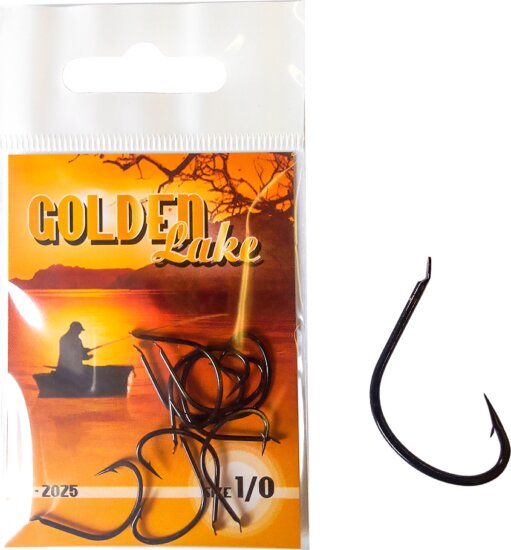 Golden Lake horog, 4, fekete, 10db/csomagolás