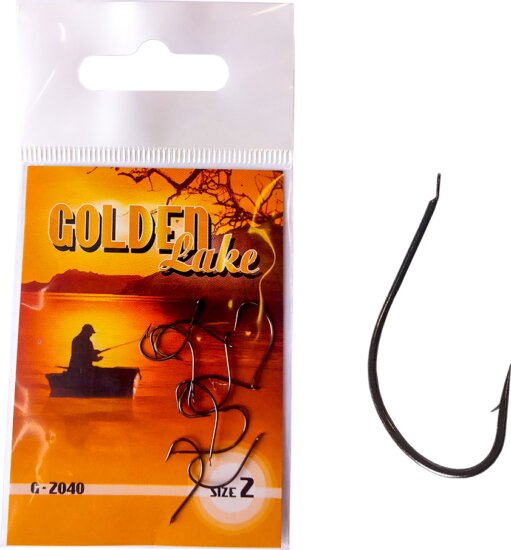 Golden Lake horog, 4, black nickel, 10db/csomagolás