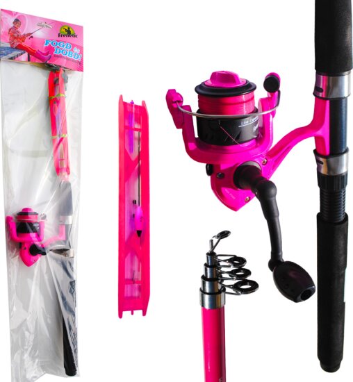 Frenetic Pink Gyerek szett 2,1m bottal, szerelékkel és zsinórral tekert orsóval