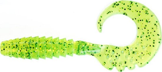 Fishup_Fancy Grub 2" 10Pcs.026 - Flo Chartreuse/Green