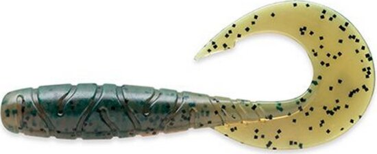 Fishup_Mighty Grub 3.5" 7Pcs.017 - Motor Oil Pepper