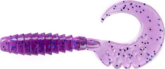 Fishup_Fancy Grub 2.5" 10Pcs. 014 - Violet/Blue