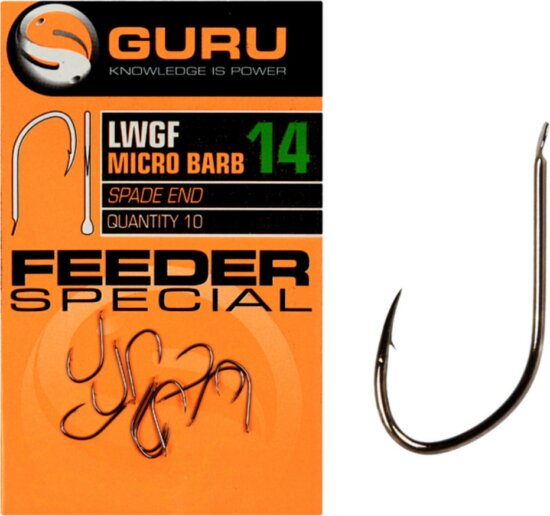 GURU Feeder Special Hook Size 16 Barbed/Spade End