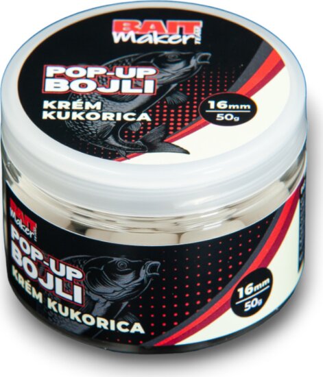 BAIT MAKER Pop Up Bojli 16 mm Krém Kukorica 50 g