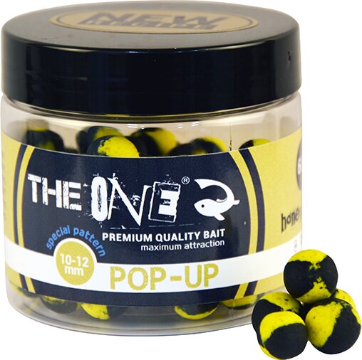 The One Pop Up Honey&Halibut 10-12 mm Black - Yellow