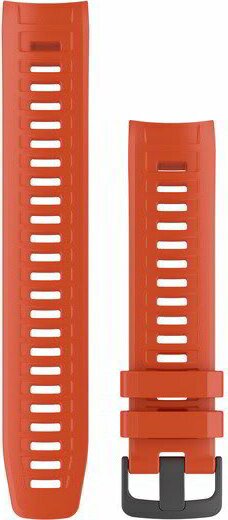 Garmin Óraszíj Instinct tűzpiros szilikon, fekete csat Instinct