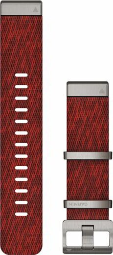 Garmin Óraszíj 22 mm piros nylon (Jacquard szövet) (QuickFit) MARQ
