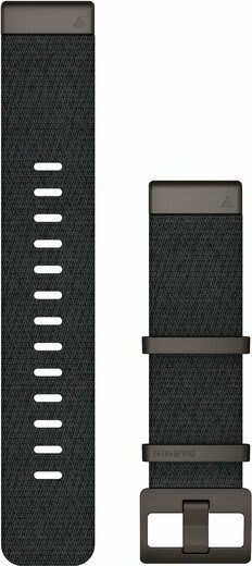 Garmin Óraszíj 22 mm fekete nylon, szürke csat (QuickFit) MARQ