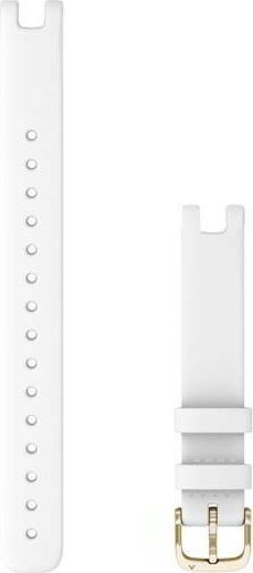 Garmin Óraszíj Lily 14 mm fehér olasz bőr (nagy), krémarany csat Lily (120-195mm)