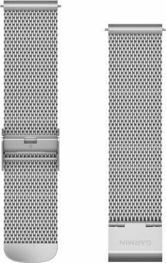 Garmin Óraszíj 20 mm ezüst fém, Milanese, ezüst csat (Quick Release) Vivomove 3 125-197mm