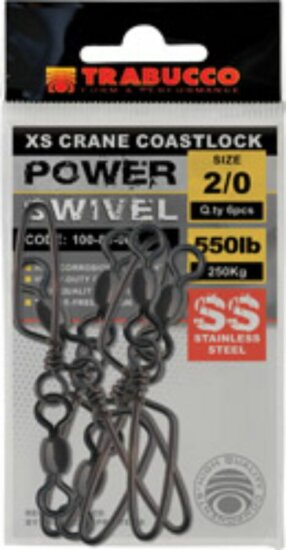Trabucco Ss X-Strong Crane W/Coastlock Snap 10db 03 forgókapocs